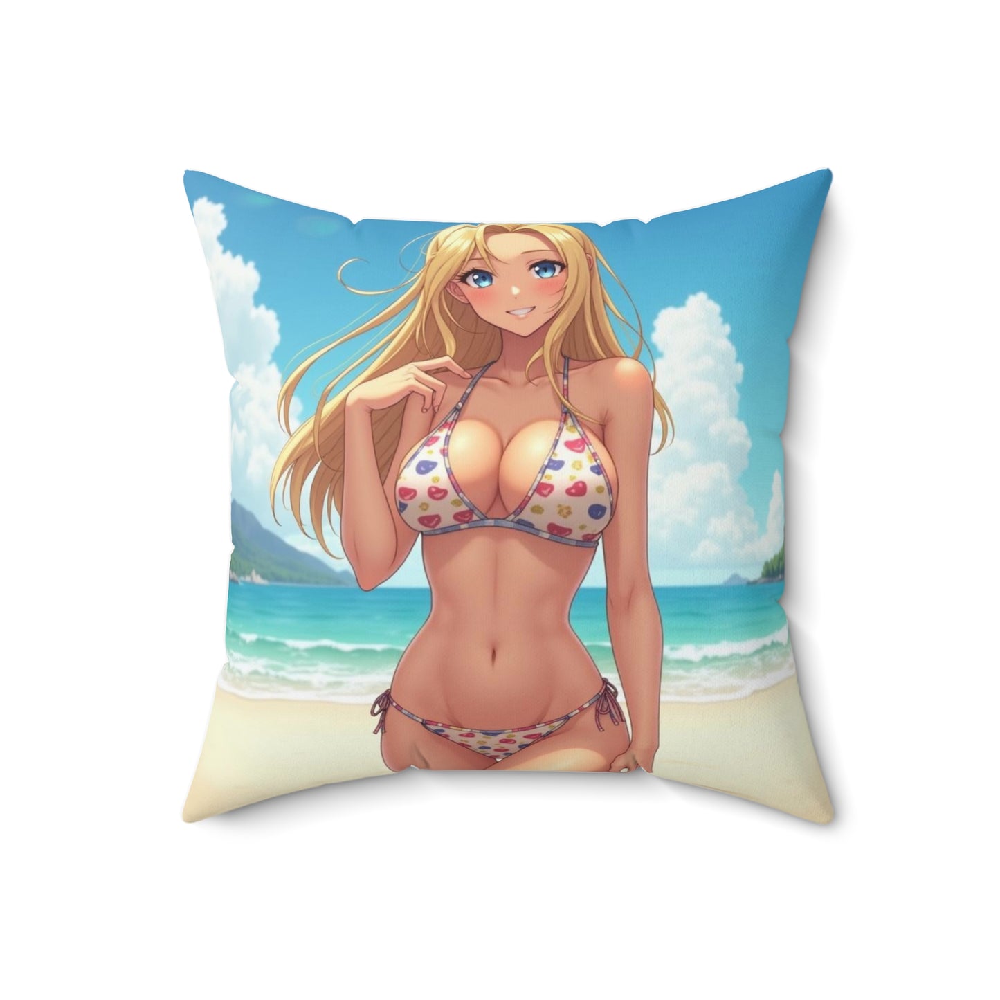 "Elke" - Tropical Beach Pillow  for Summer Vibes