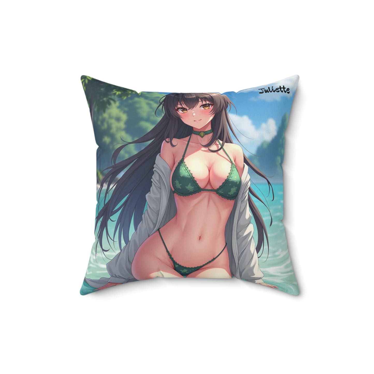 "Juliette" - Tropical Beach Pillow  for Summer Vibes