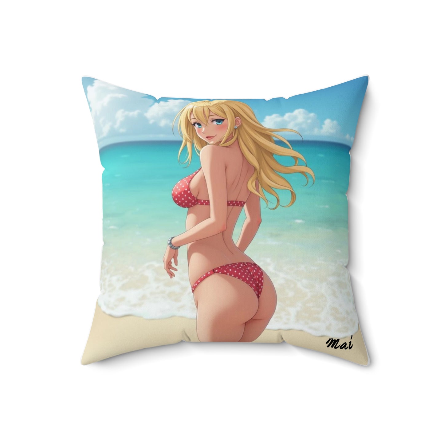 "Mai" - Tropical Beach Pillow  for Summer Vibes