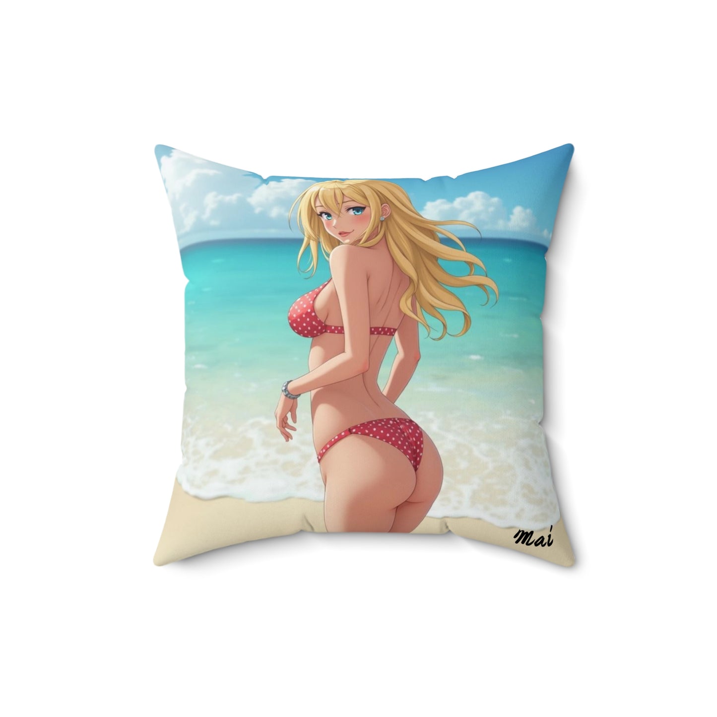 "Mai" - Tropical Beach Pillow  for Summer Vibes