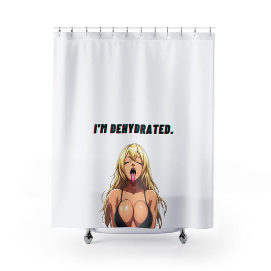 Shower Curtain "Lola" White Background