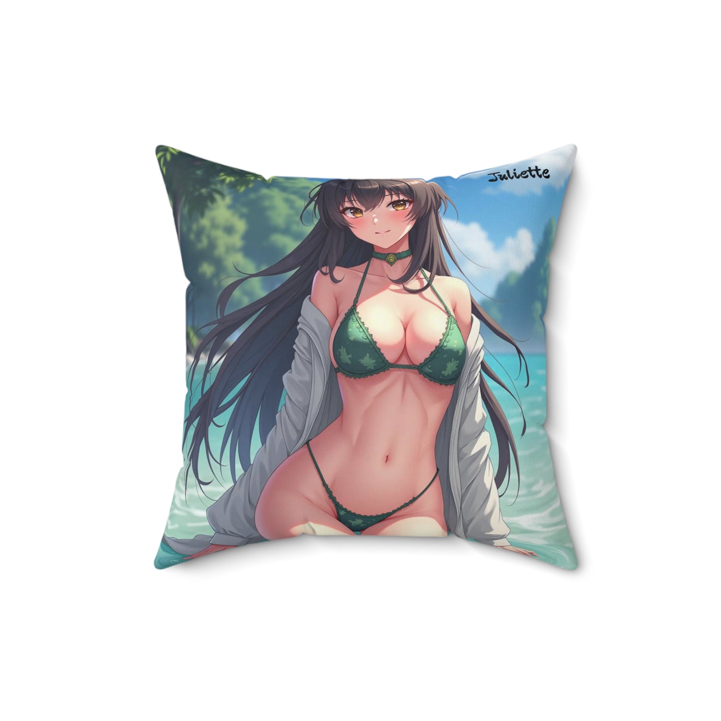 "Juliette" - Tropical Beach Pillow  for Summer Vibes