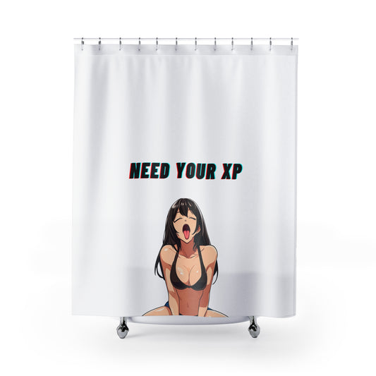 Shower Curtain "Mia" White Background