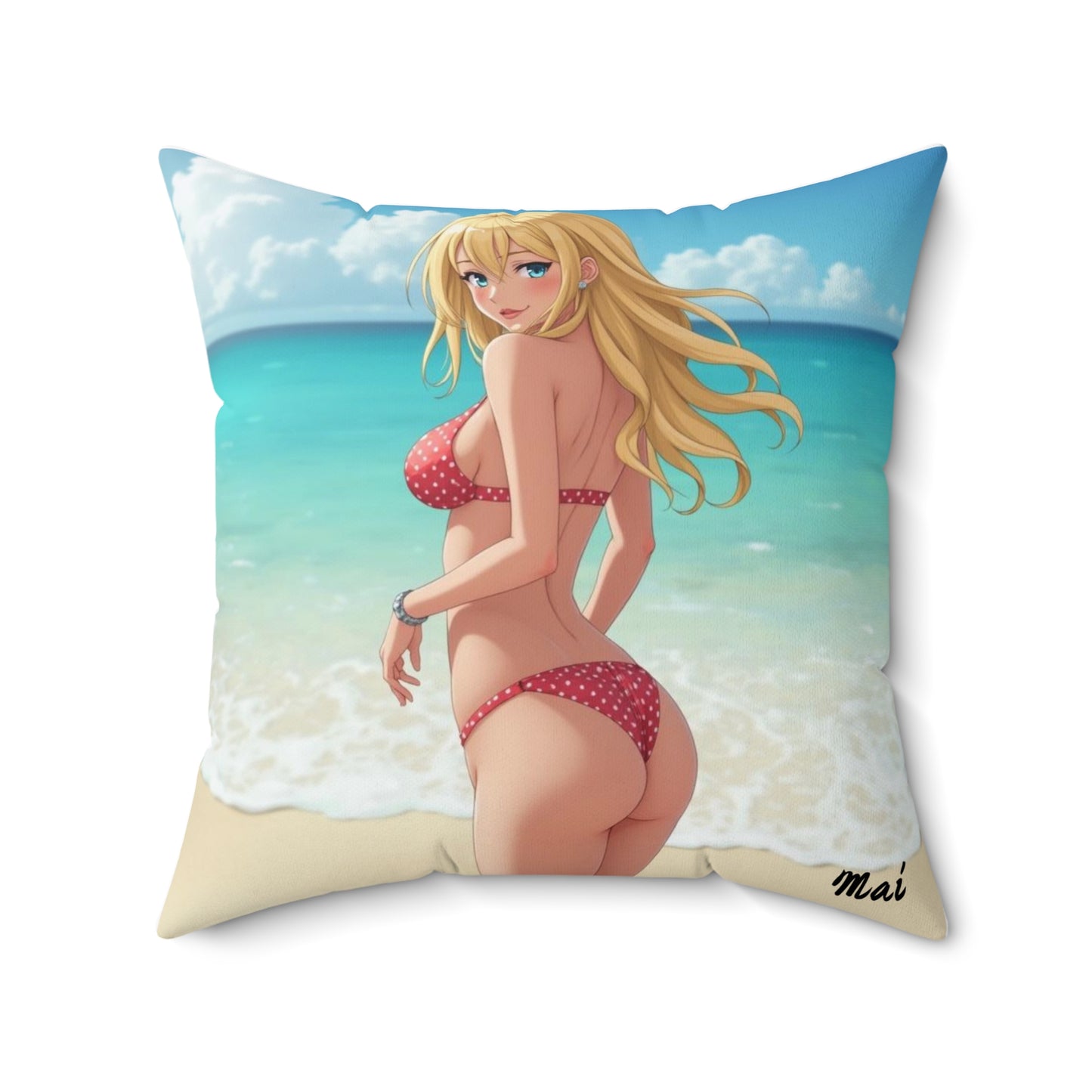 "Mai" - Tropical Beach Pillow  for Summer Vibes