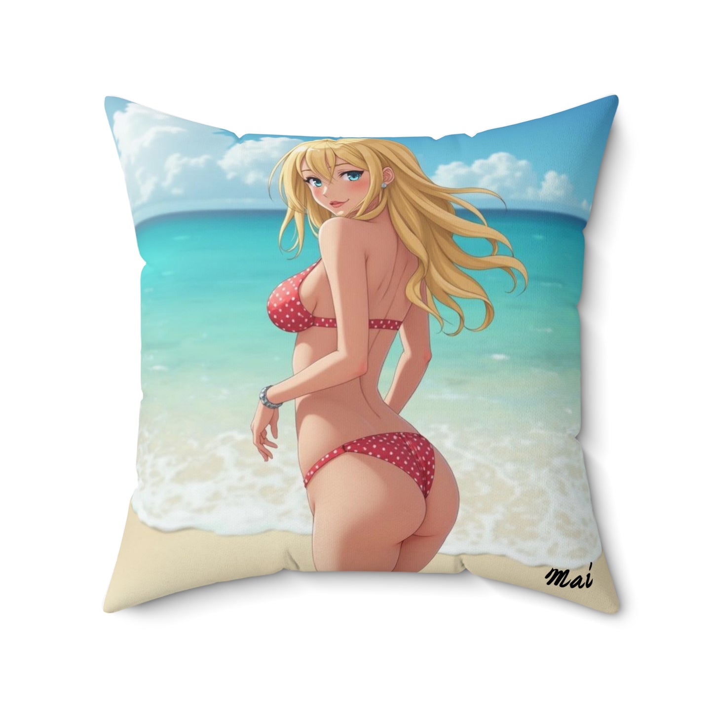 "Mai" - Tropical Beach Pillow  for Summer Vibes