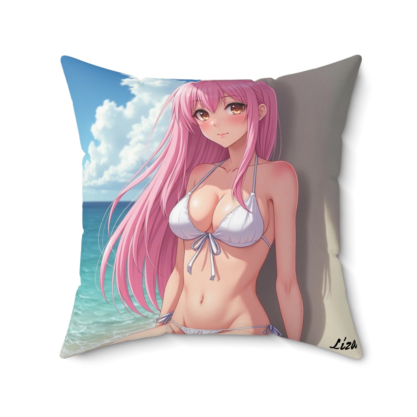 "Liza" - Tropical Beach Pillow  for Summer Vibes