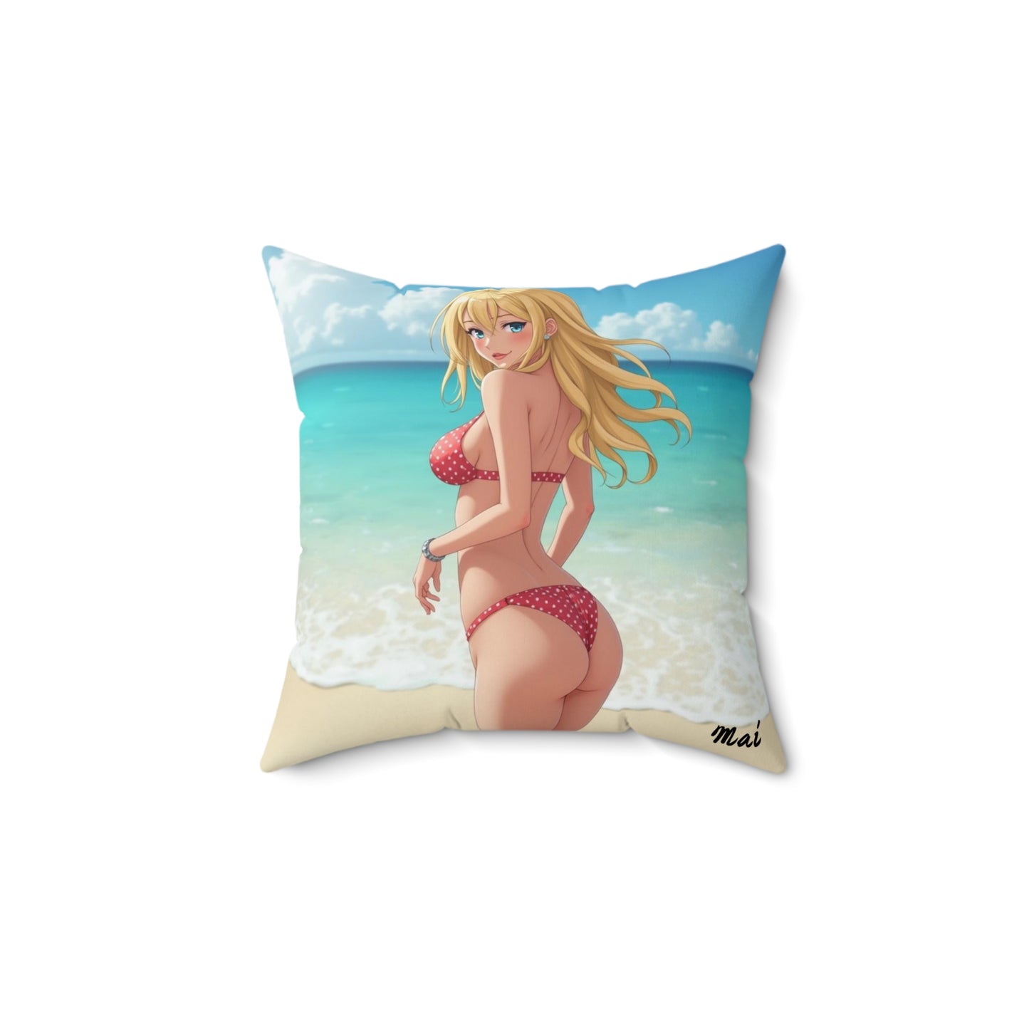 "Mai" - Tropical Beach Pillow  for Summer Vibes