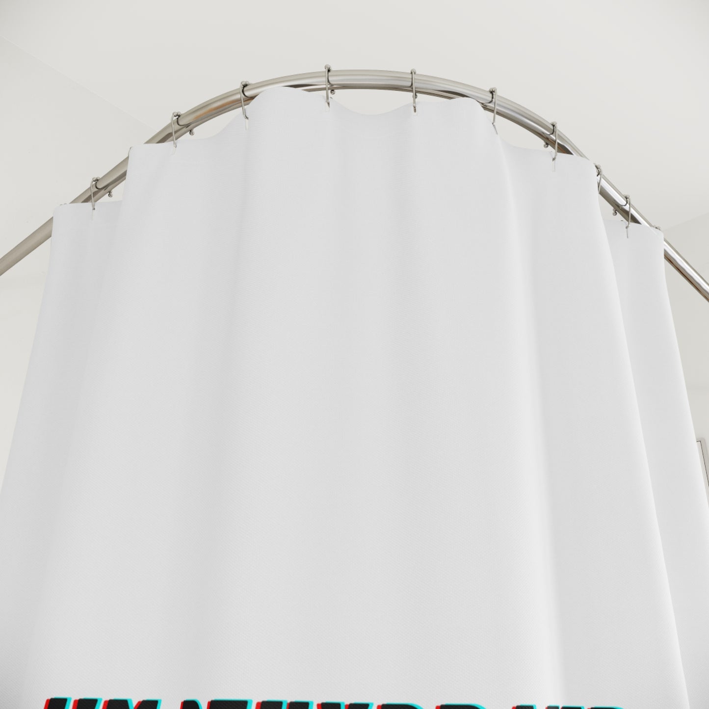 Shower Curtain "Lola" White Background