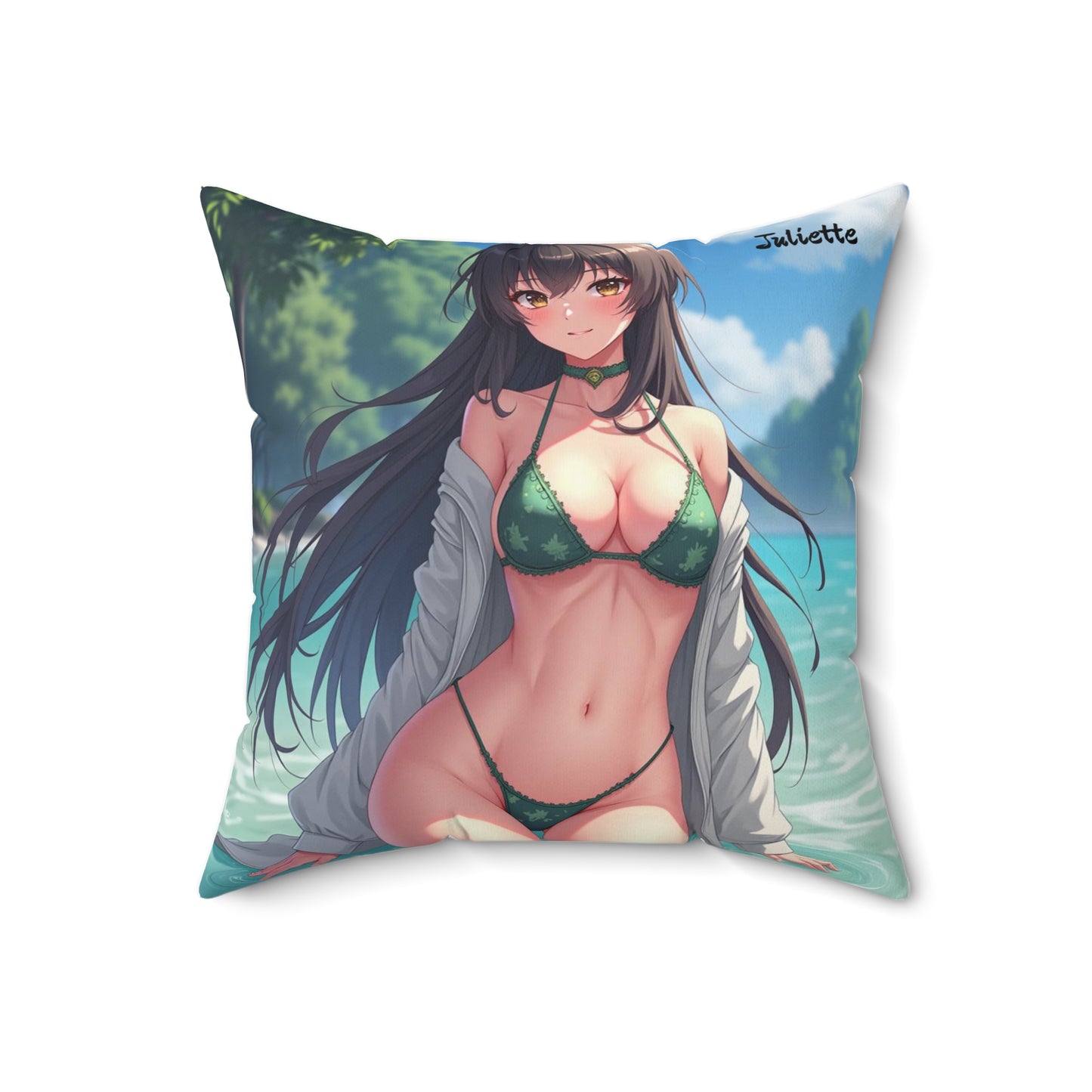 "Juliette" - Tropical Beach Pillow  for Summer Vibes