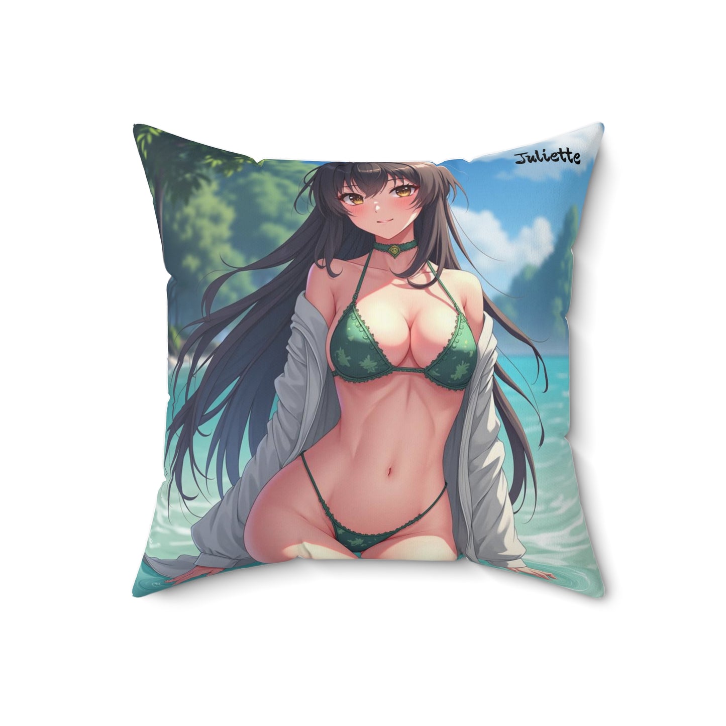 "Juliette" - Tropical Beach Pillow  for Summer Vibes