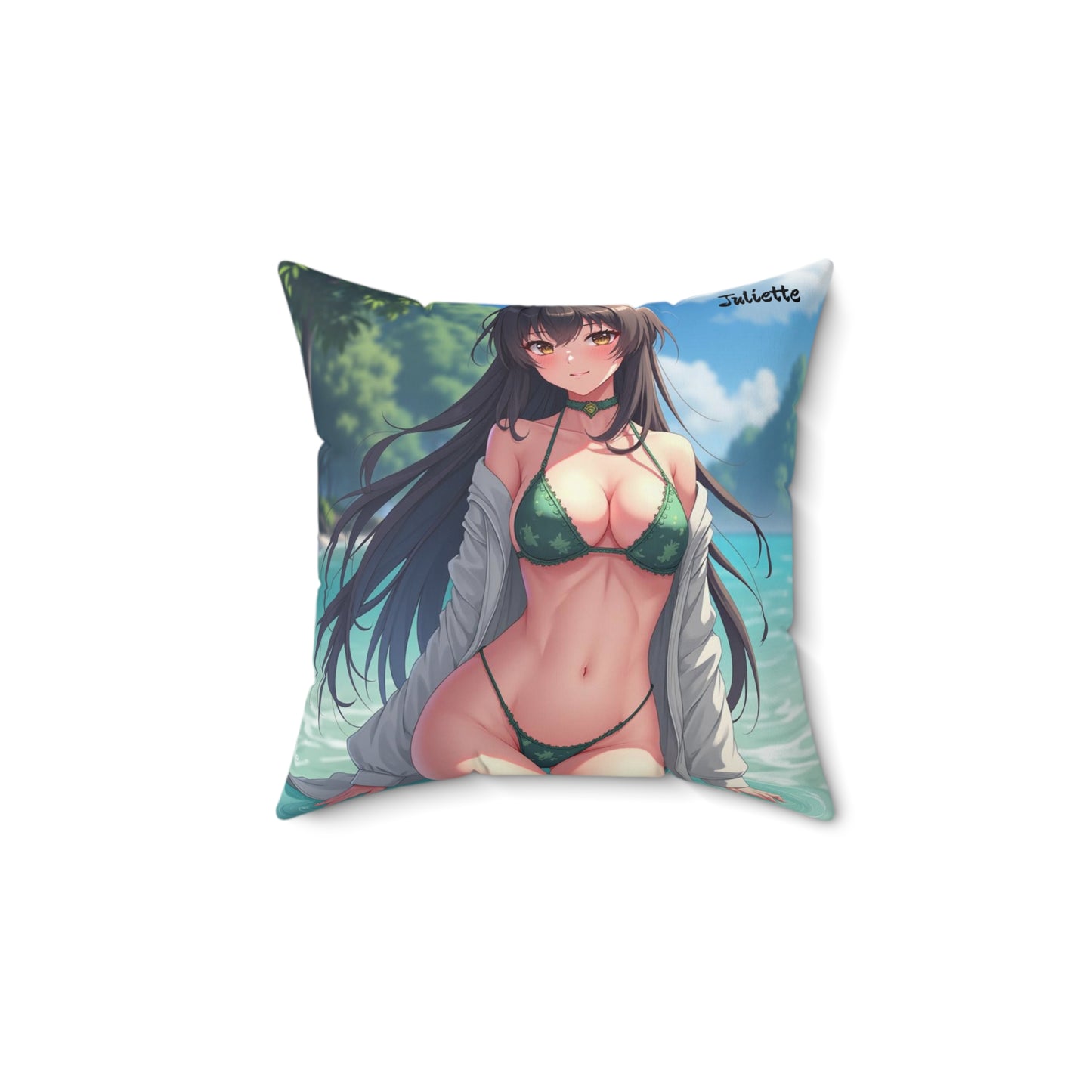 "Juliette" - Tropical Beach Pillow  for Summer Vibes