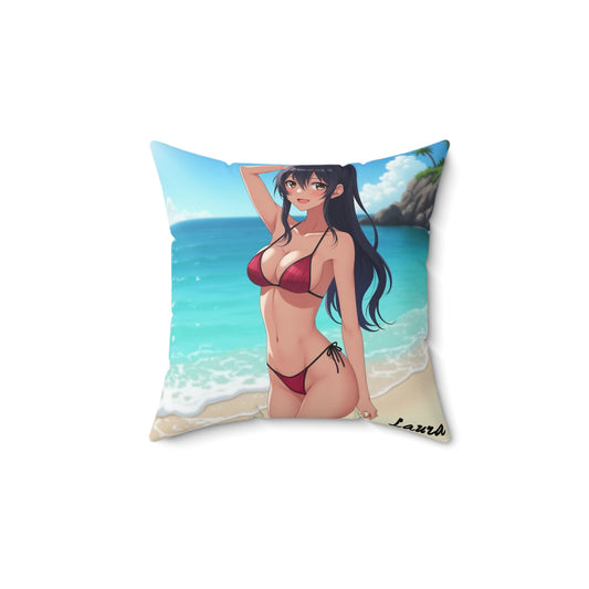 "Laura" - Tropical Beach Pillow  for Summer Vibes