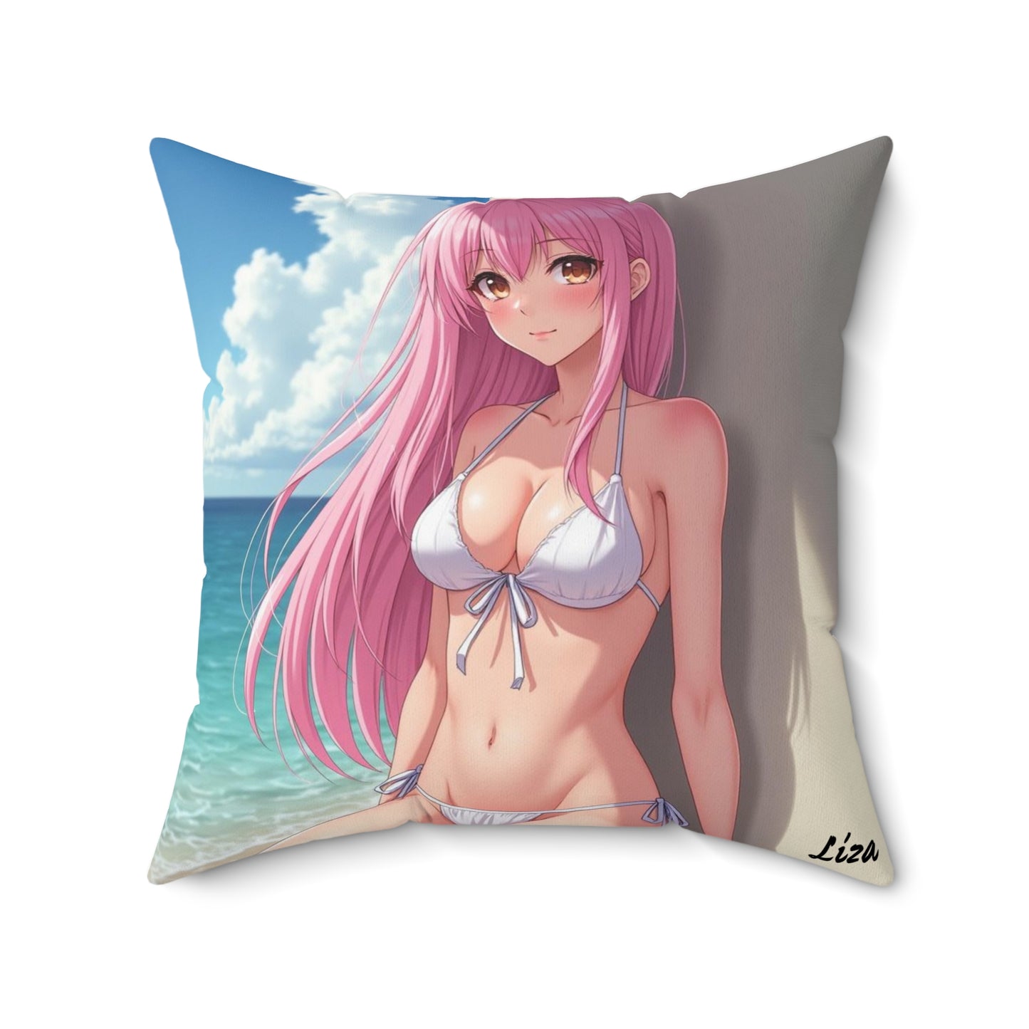 "Liza" - Tropical Beach Pillow  for Summer Vibes