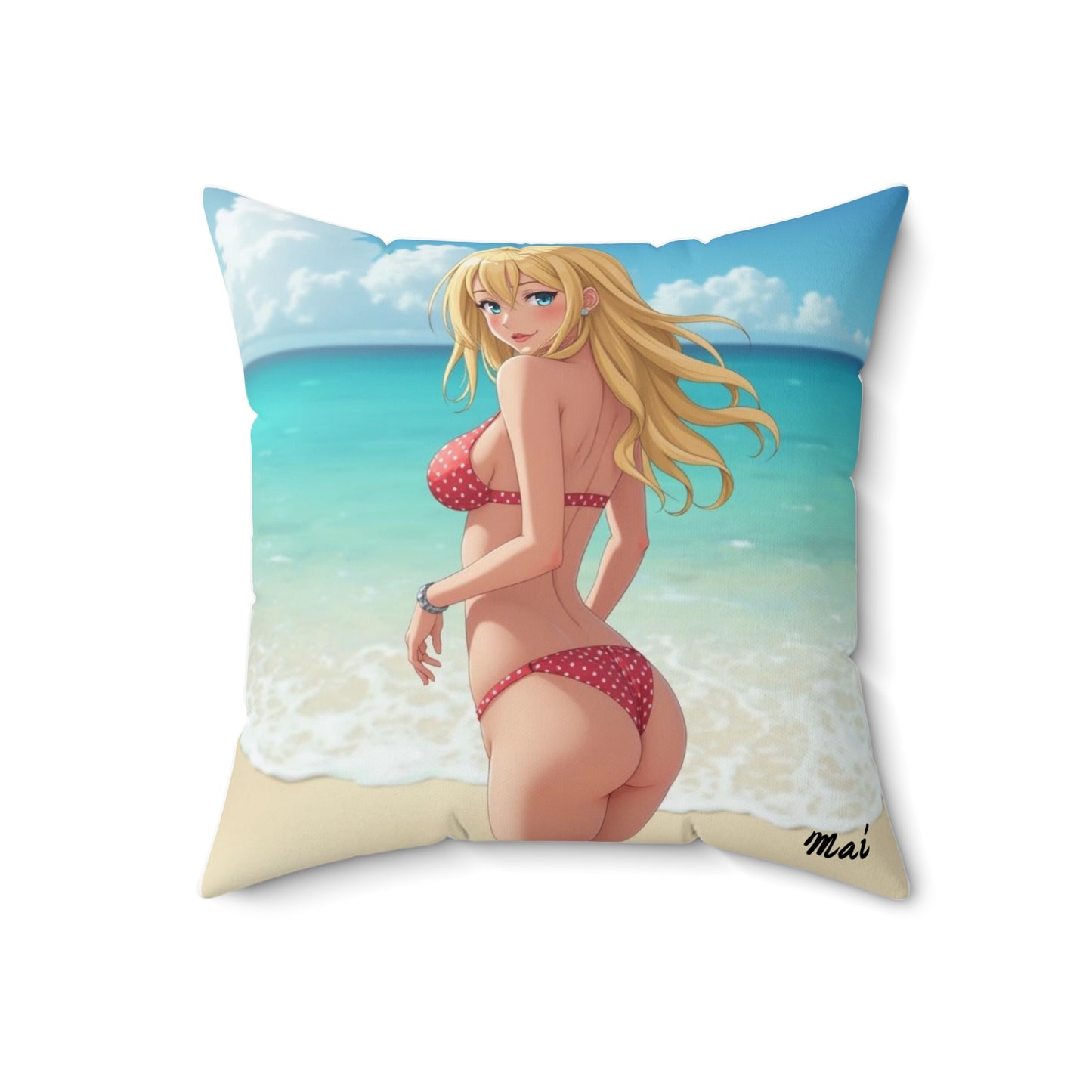 "Mai" - Tropical Beach Pillow  for Summer Vibes