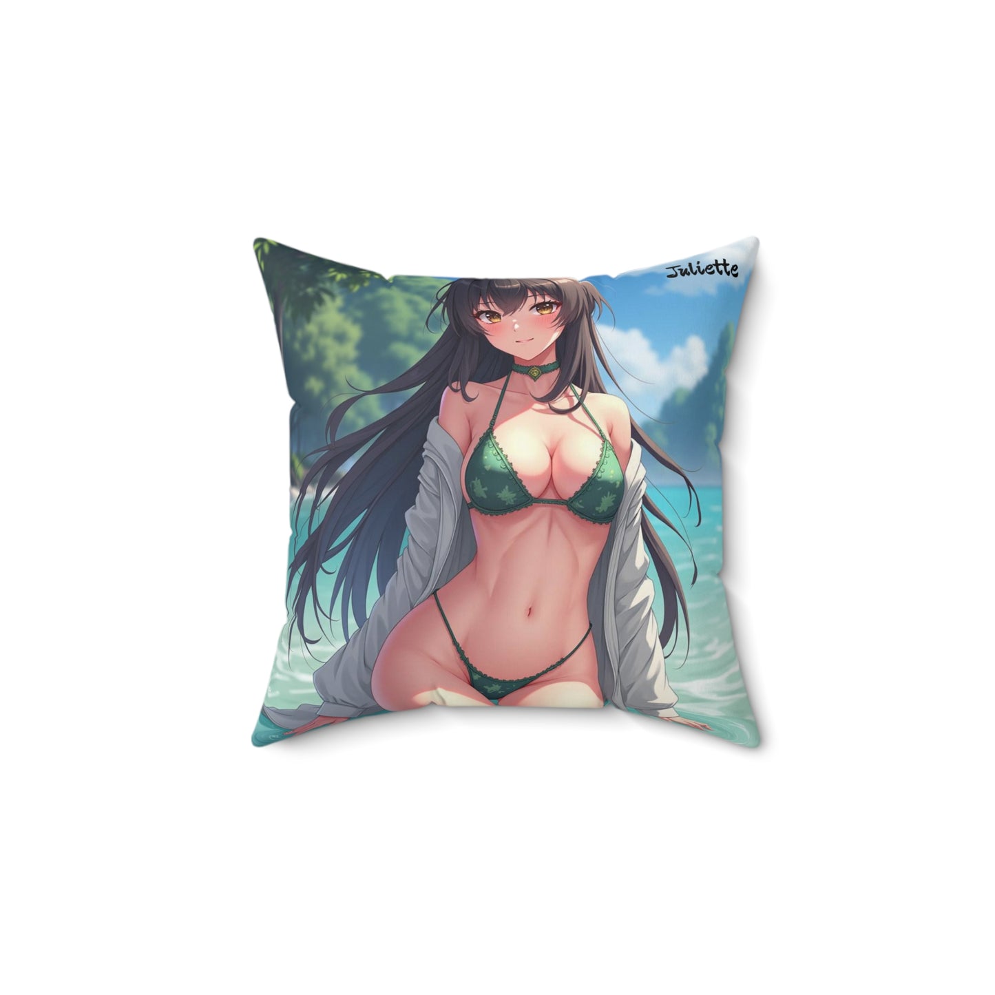 "Juliette" - Tropical Beach Pillow  for Summer Vibes